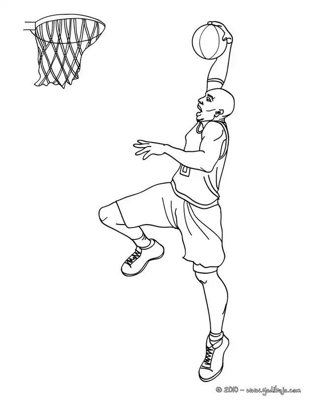 Раскраска баскетболисты Коби Брайант