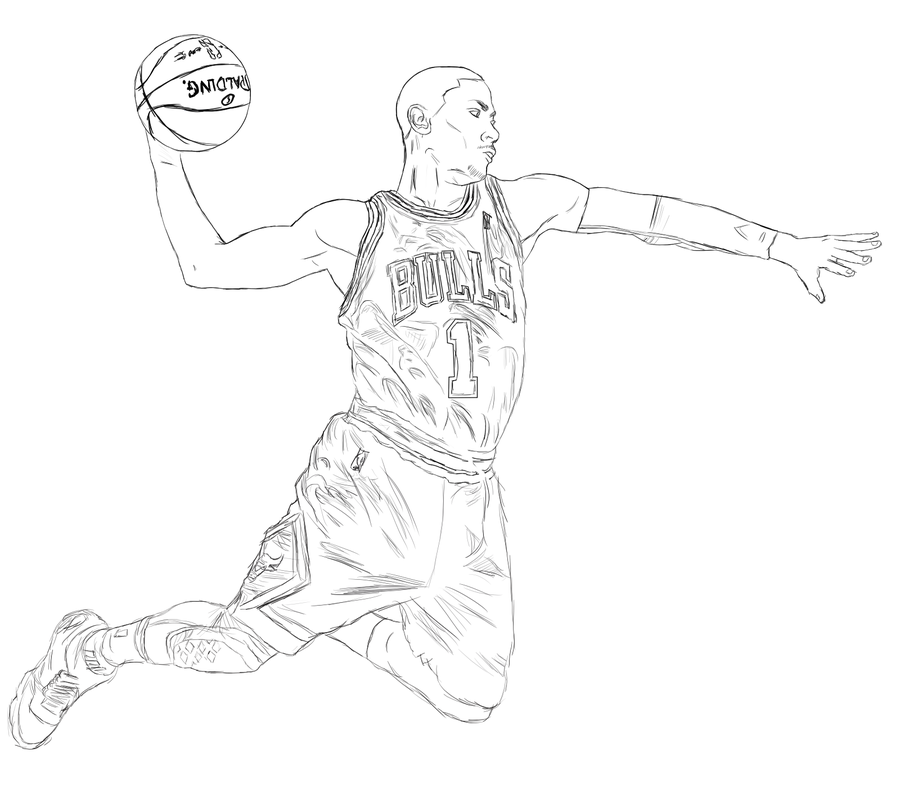 Раскраска баскетболист