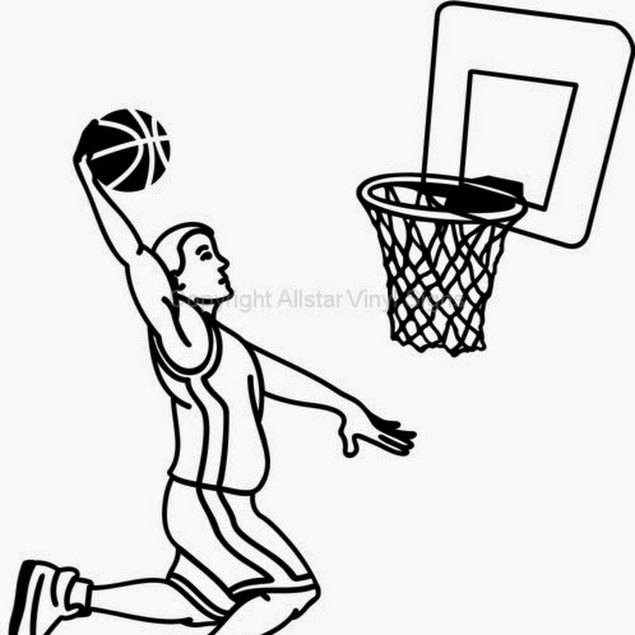 Баскетболистка рисунок