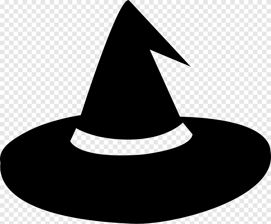 Хэллоуинская шляпа ведьмы рисунок