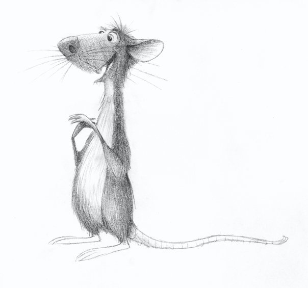 Крыса рисунок смешной