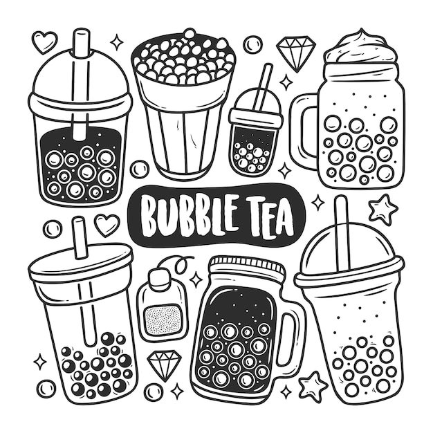 Bubble Tea нарисовать