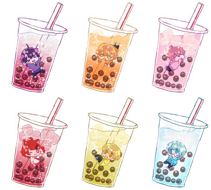 Bubble Tea нарисовать