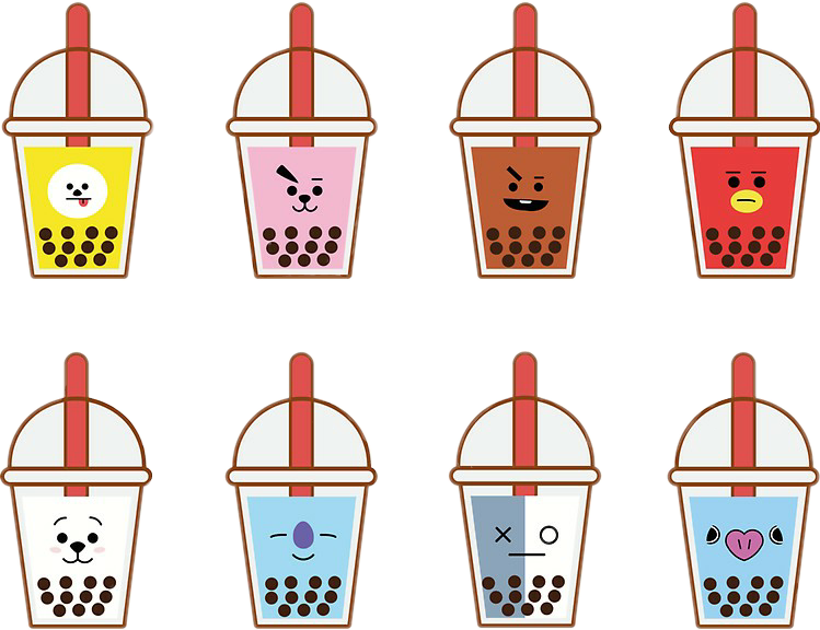 Bubble Tea наклейки