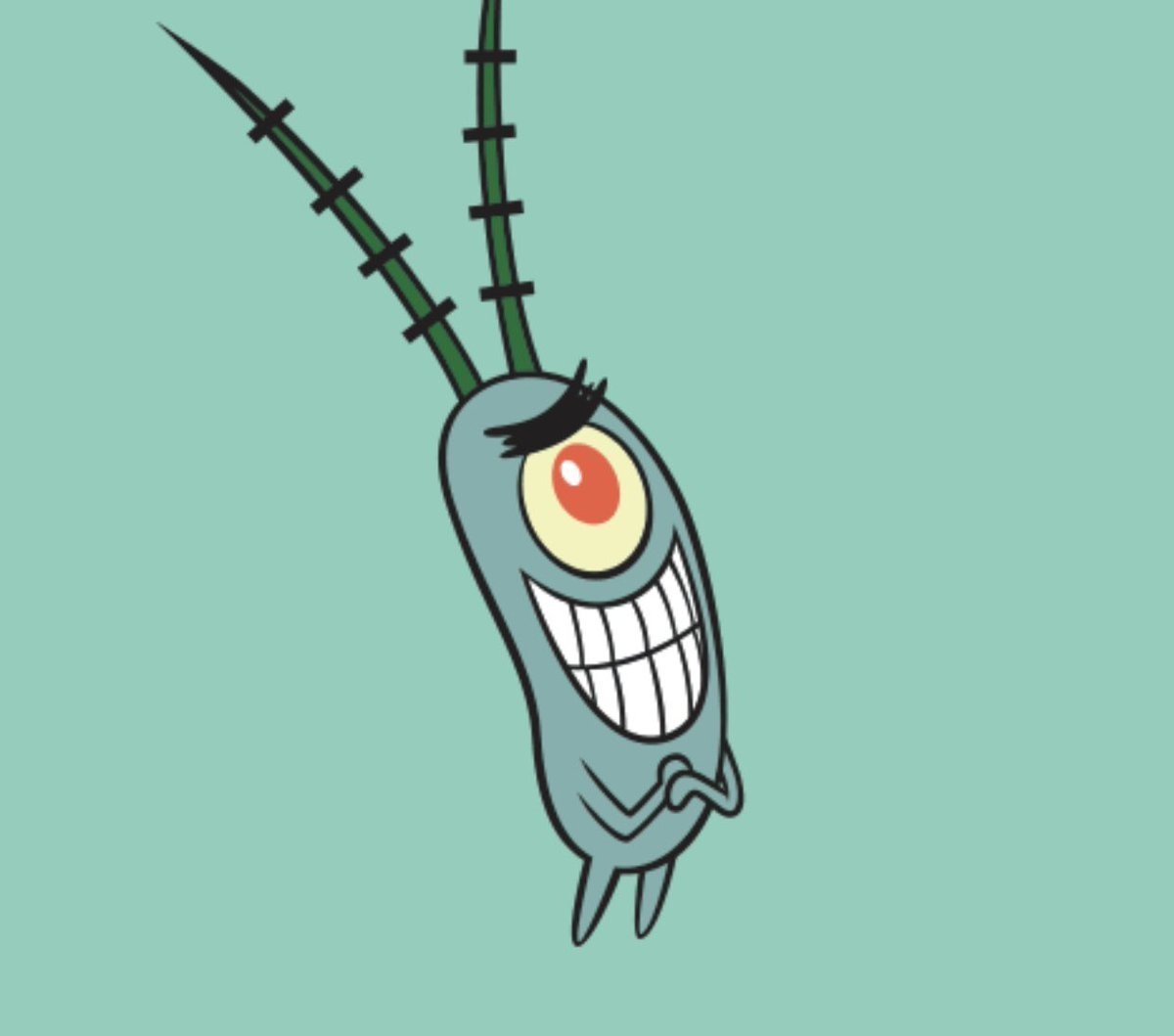 Планктон из Спанч Боба раскраска