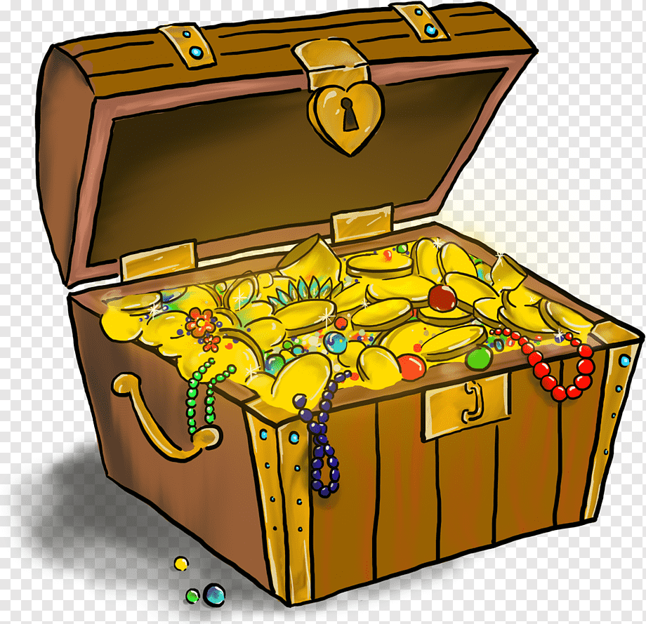 Пиратский сундук с сокровищами