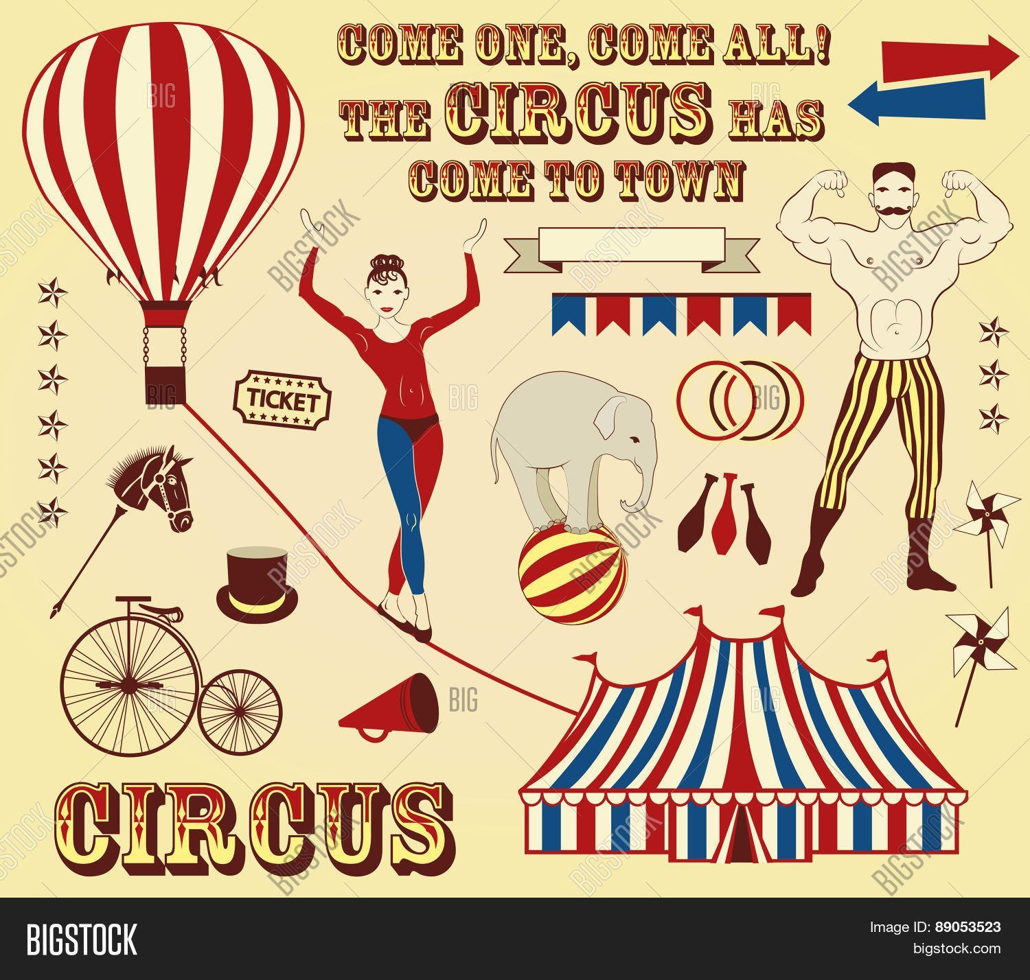 Эскиз цирковой афиши