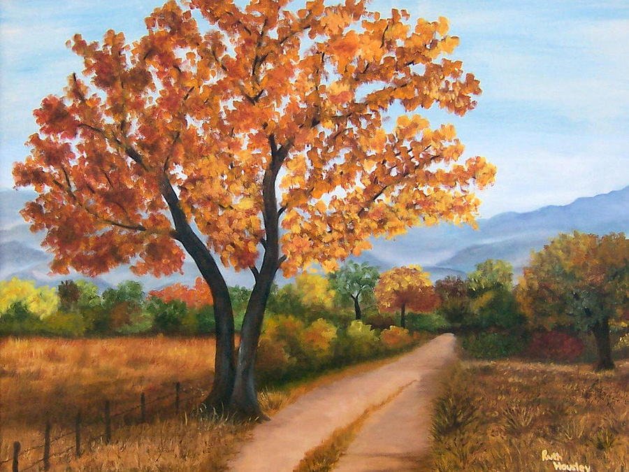 Осенний пейзаж дерево