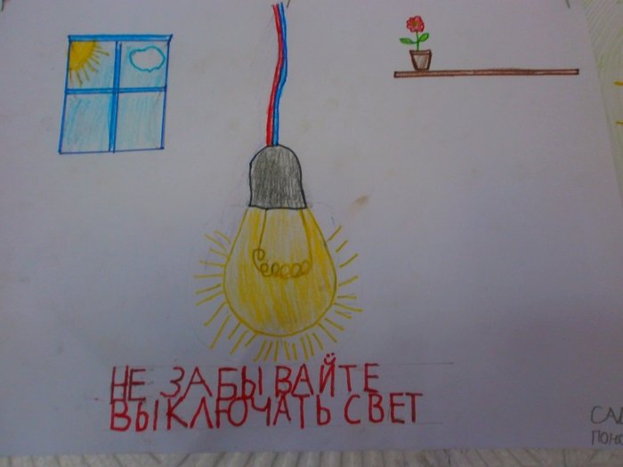 Рисунки на тему энергосбережение глазами детей
