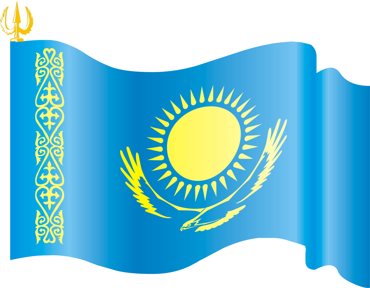 Флаг Казахстана для презентации