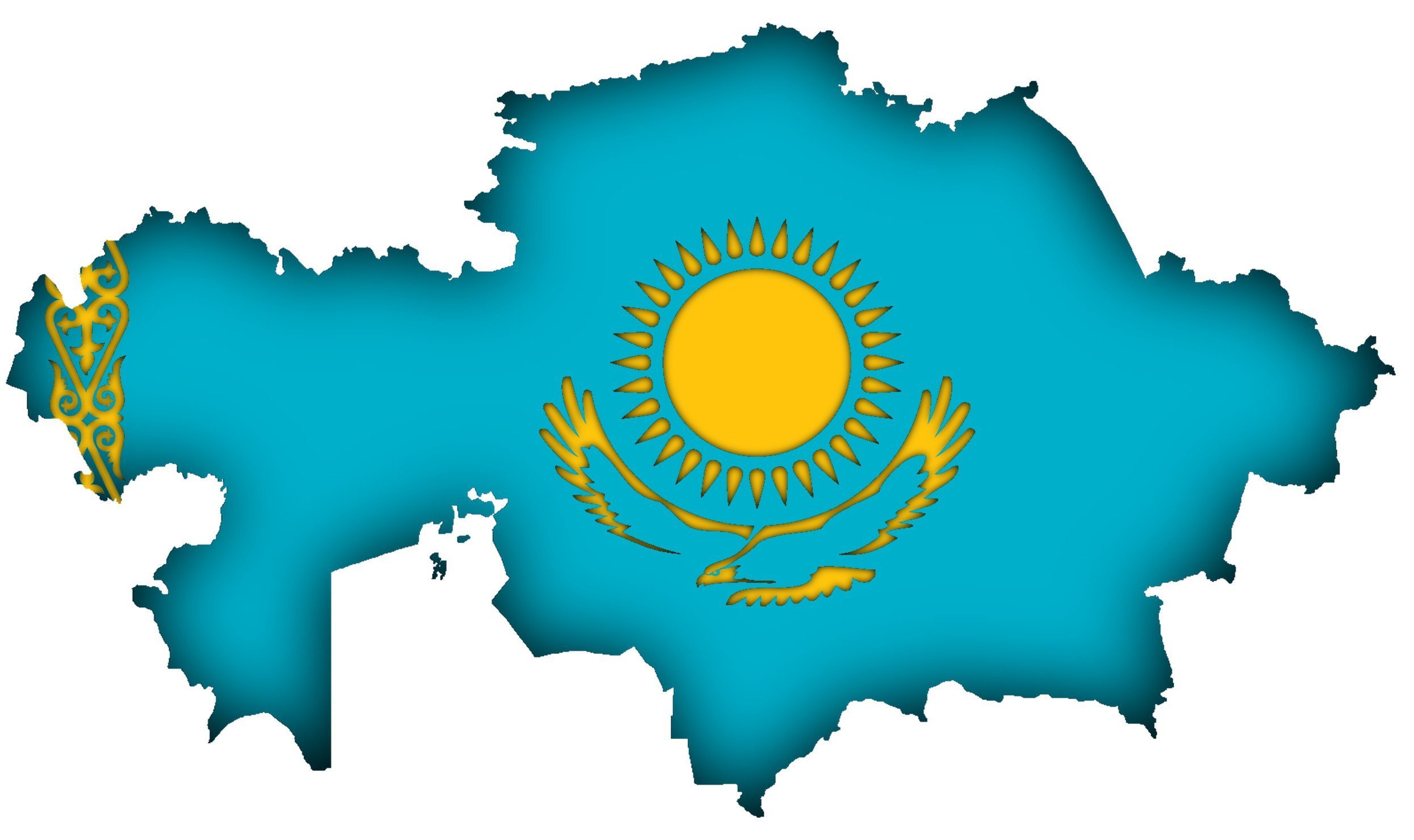 Карта Казахстана для детей