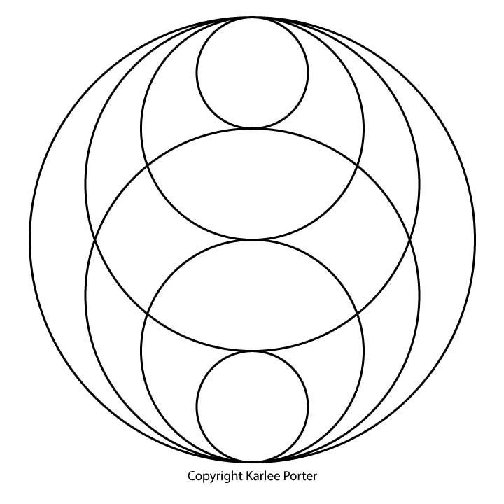 Симметричный орнамент в круге