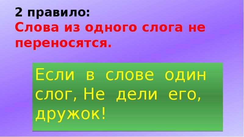 Правило переноса слова 1 класс школа России