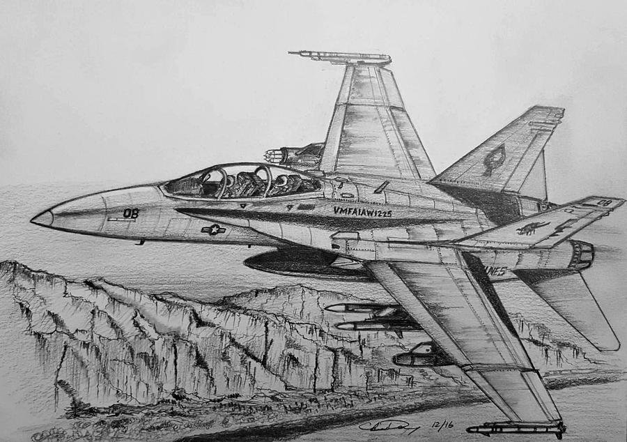 Зарисовки военных самолетов