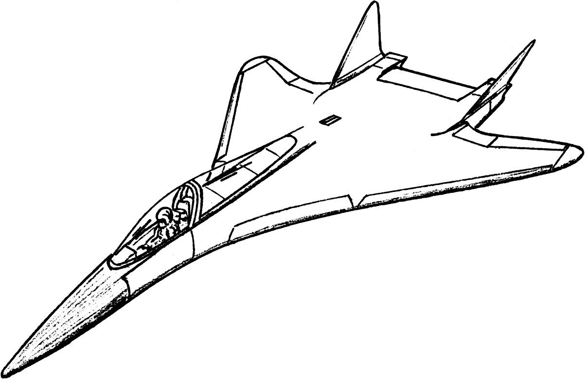 Самолёт рисунок карандашом