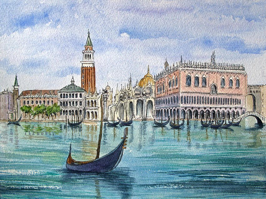 Постер Пристань Сан Марко в Венеции