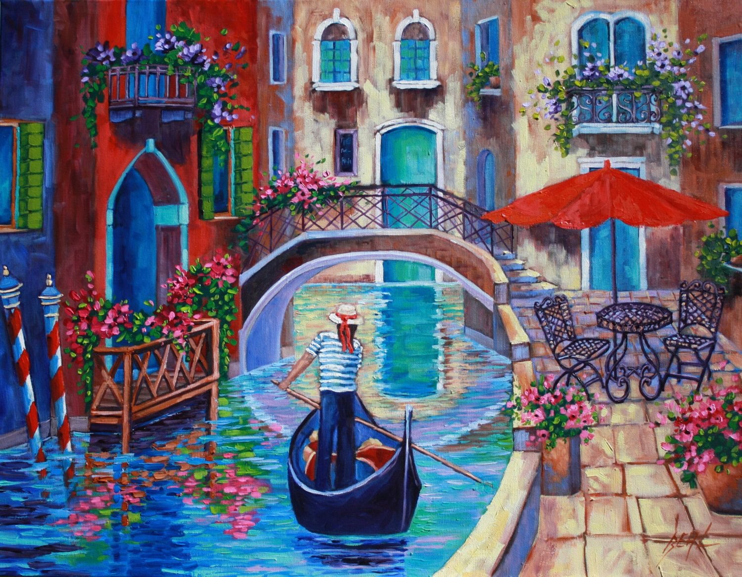 Венеция красками