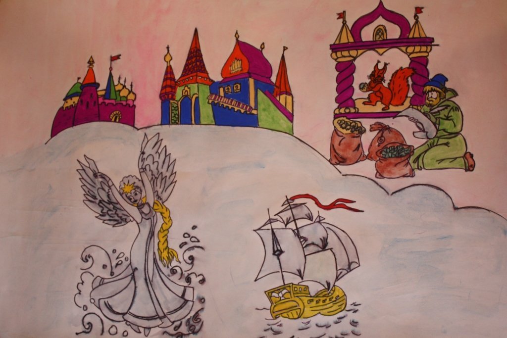Сказка о царе Салтане иллюстрации к сказке 3 чуда