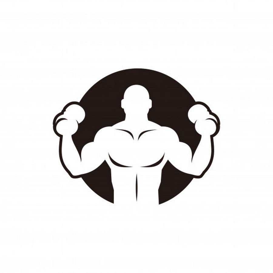 Логотип бодибилдера