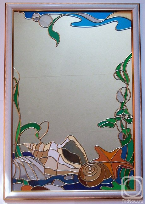 Роспись зеркала витражными красками