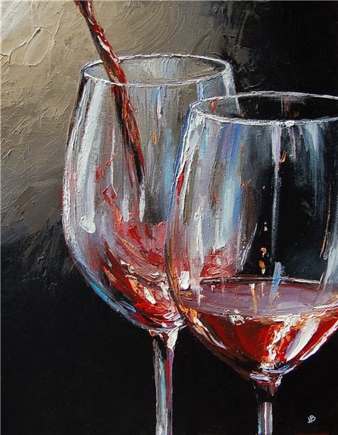 Виктор Бауэр художник красное вино
