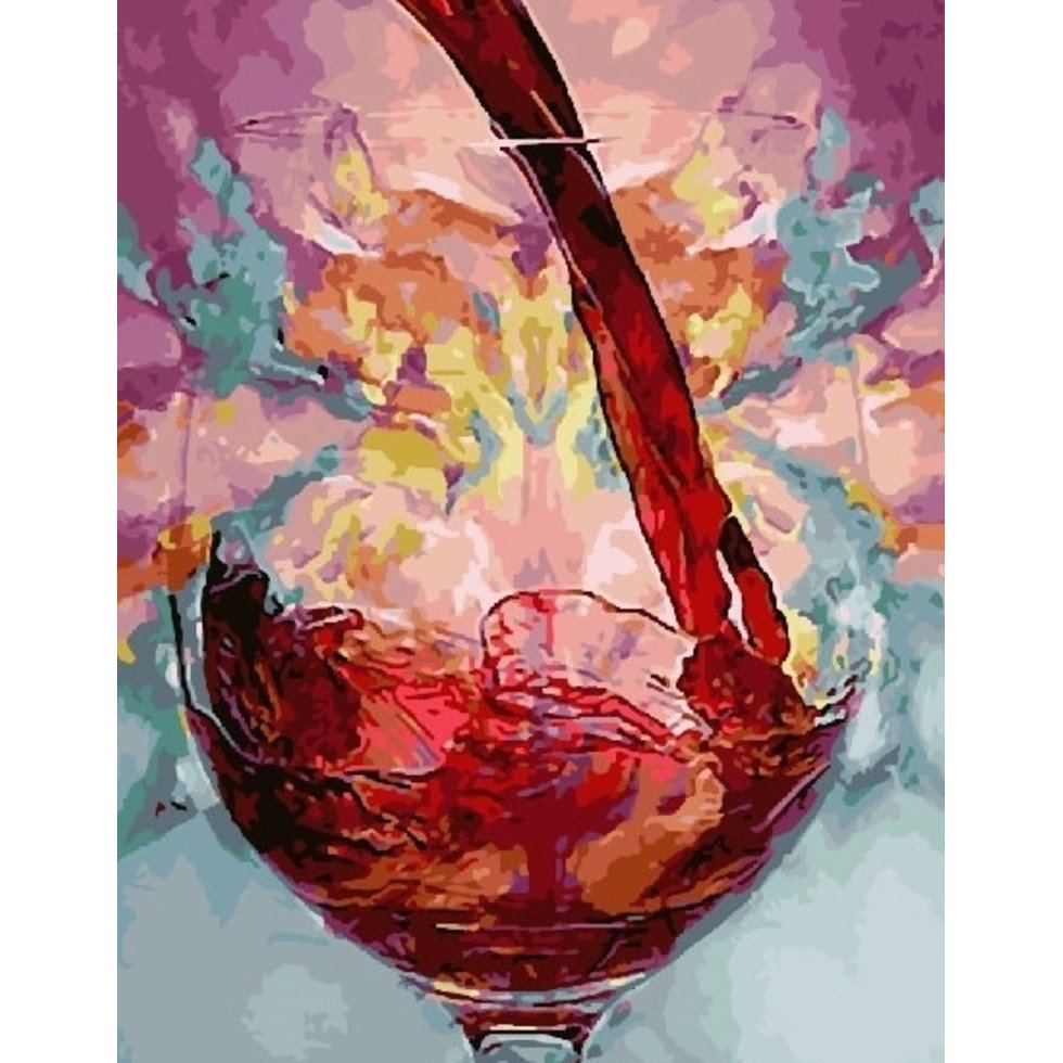 Акрил живопись вино