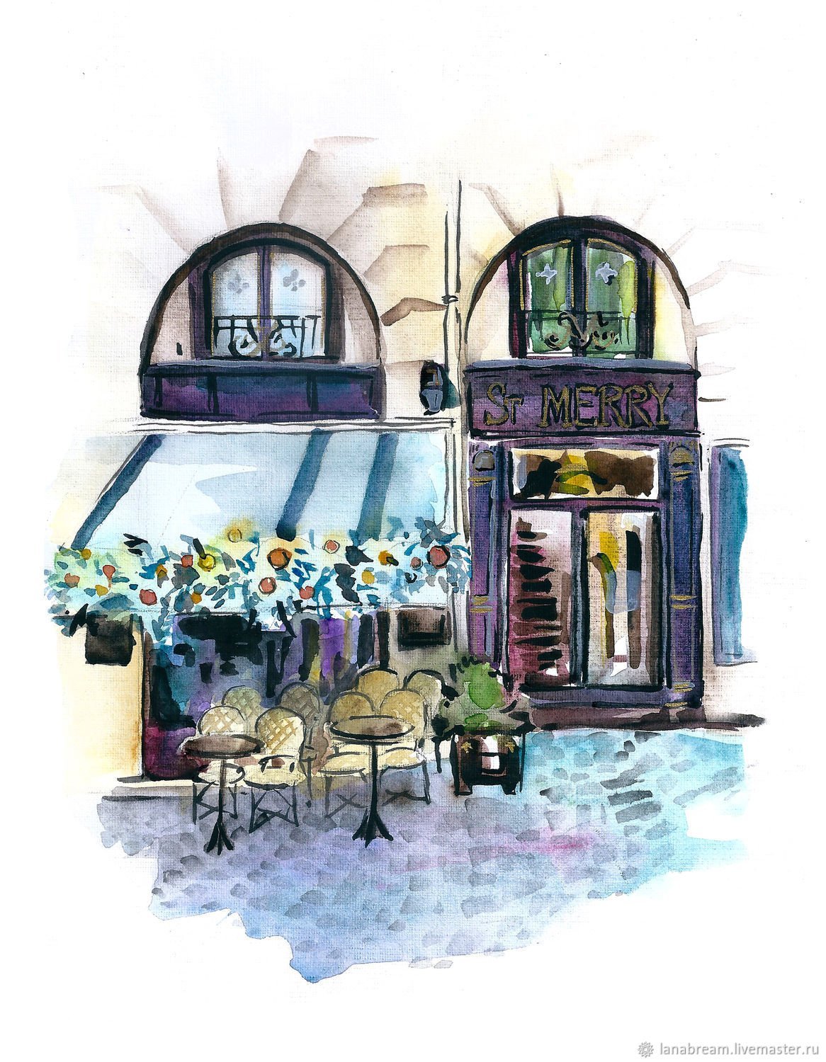 Кафе Прокоп в Париже живопись