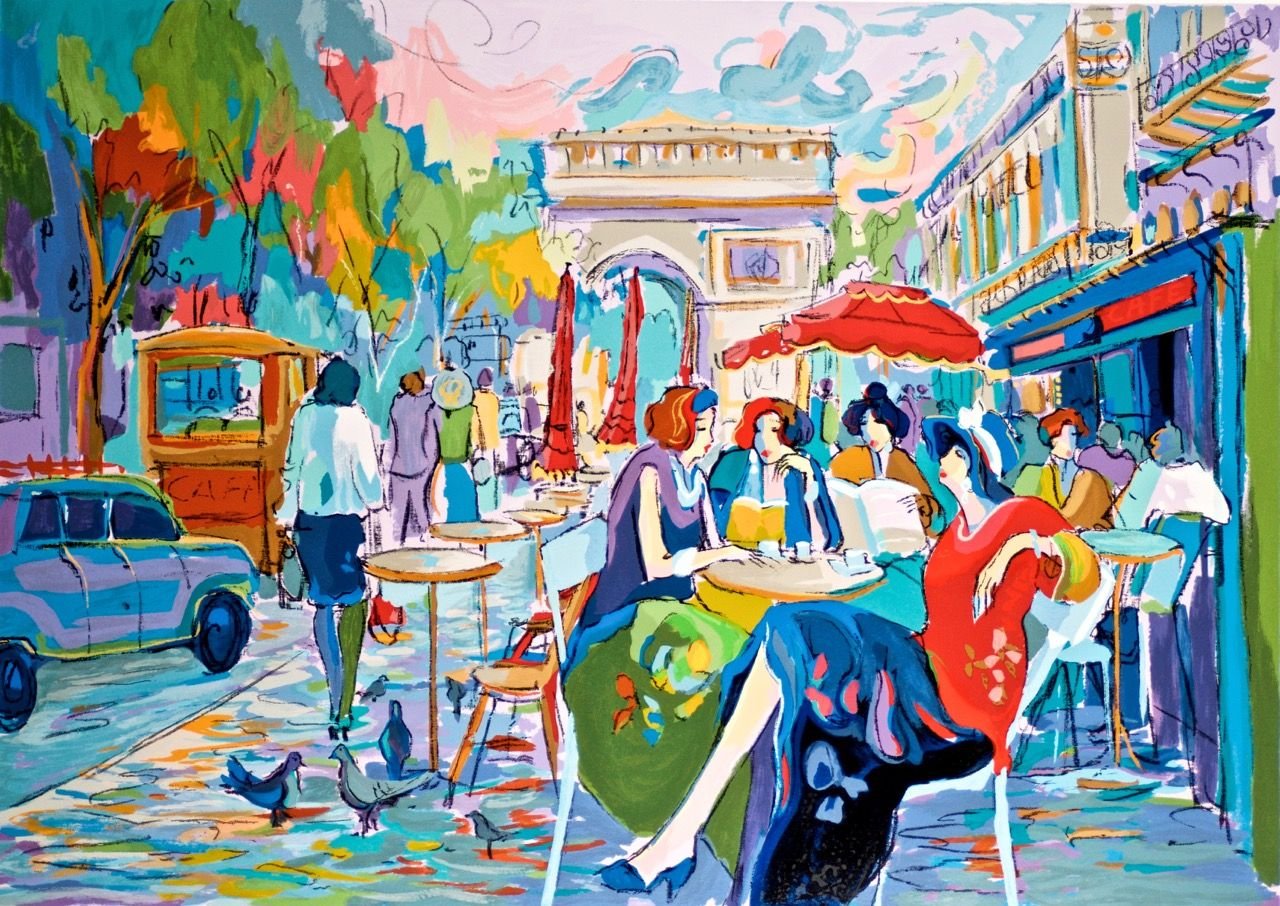 Парижские кафе картины художников