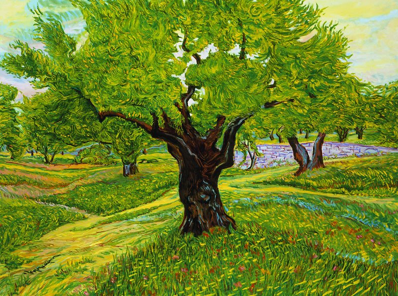 Деревья картины художников