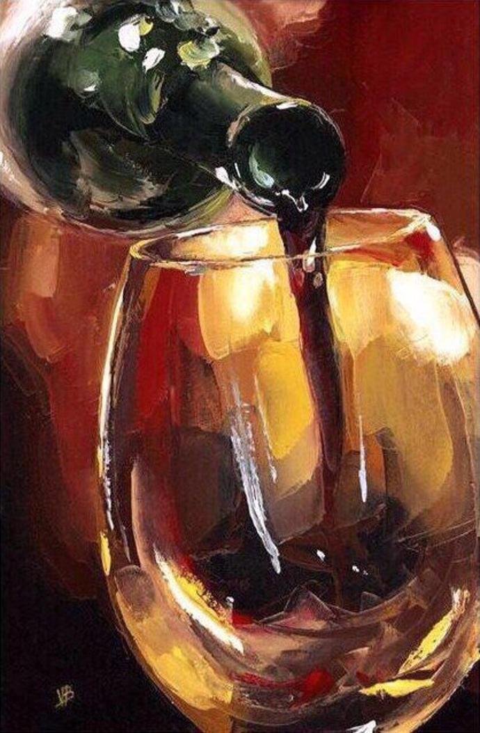 Виктор Бауэр художник картины вино
