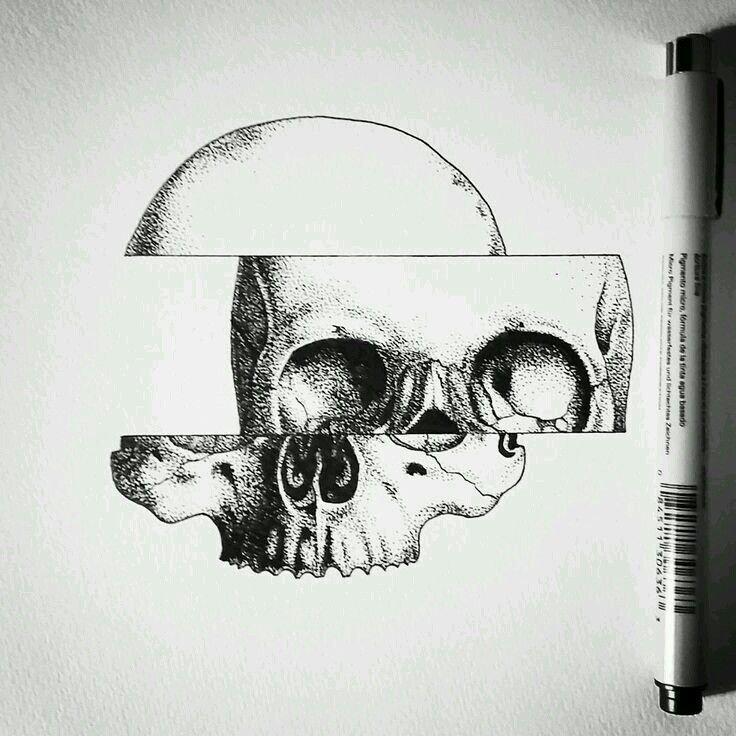 Картинки для срисовки черепа