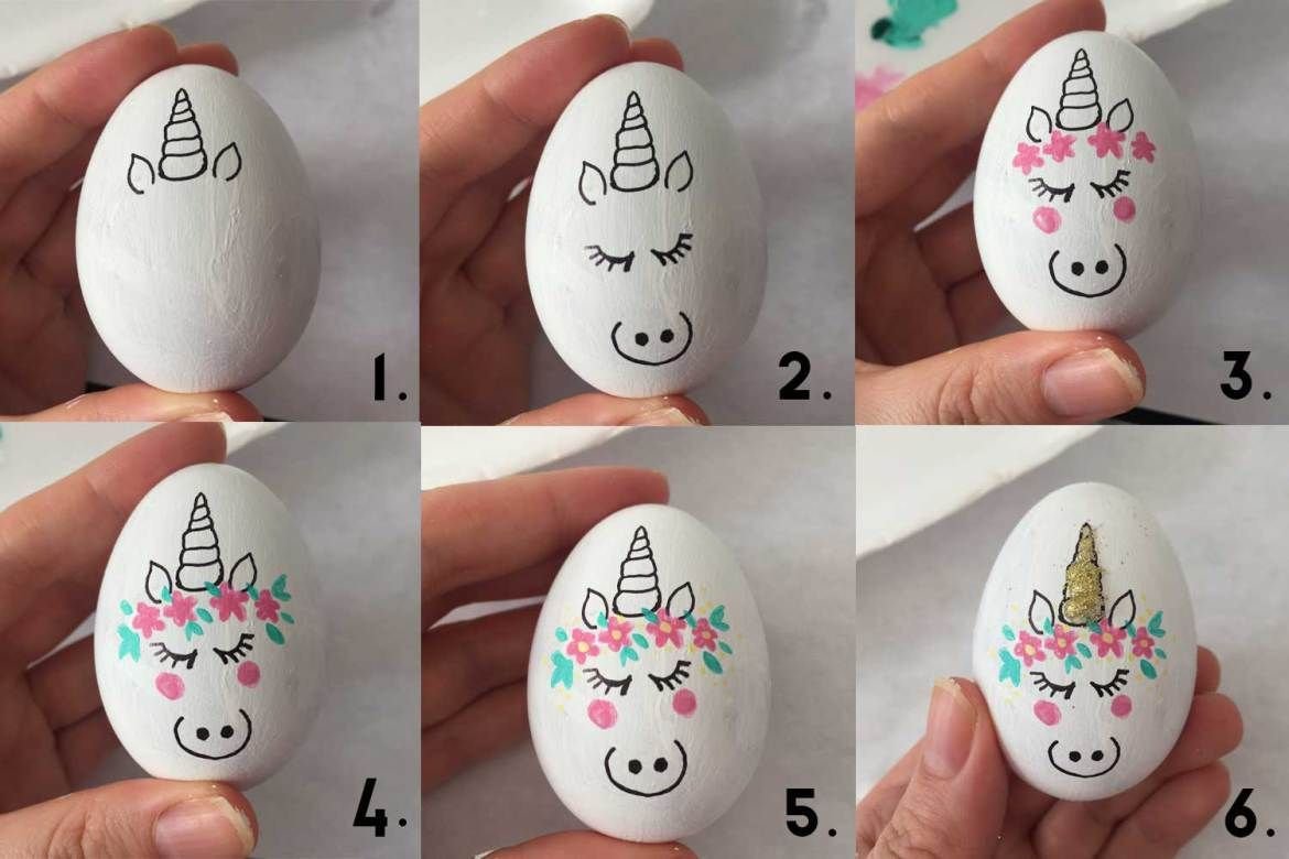 Рисунки на яйцах легкие