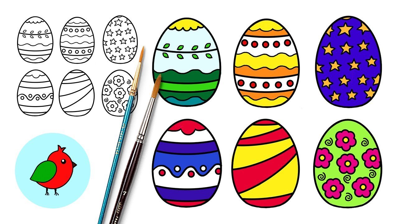 Рисование яйца на Пасху