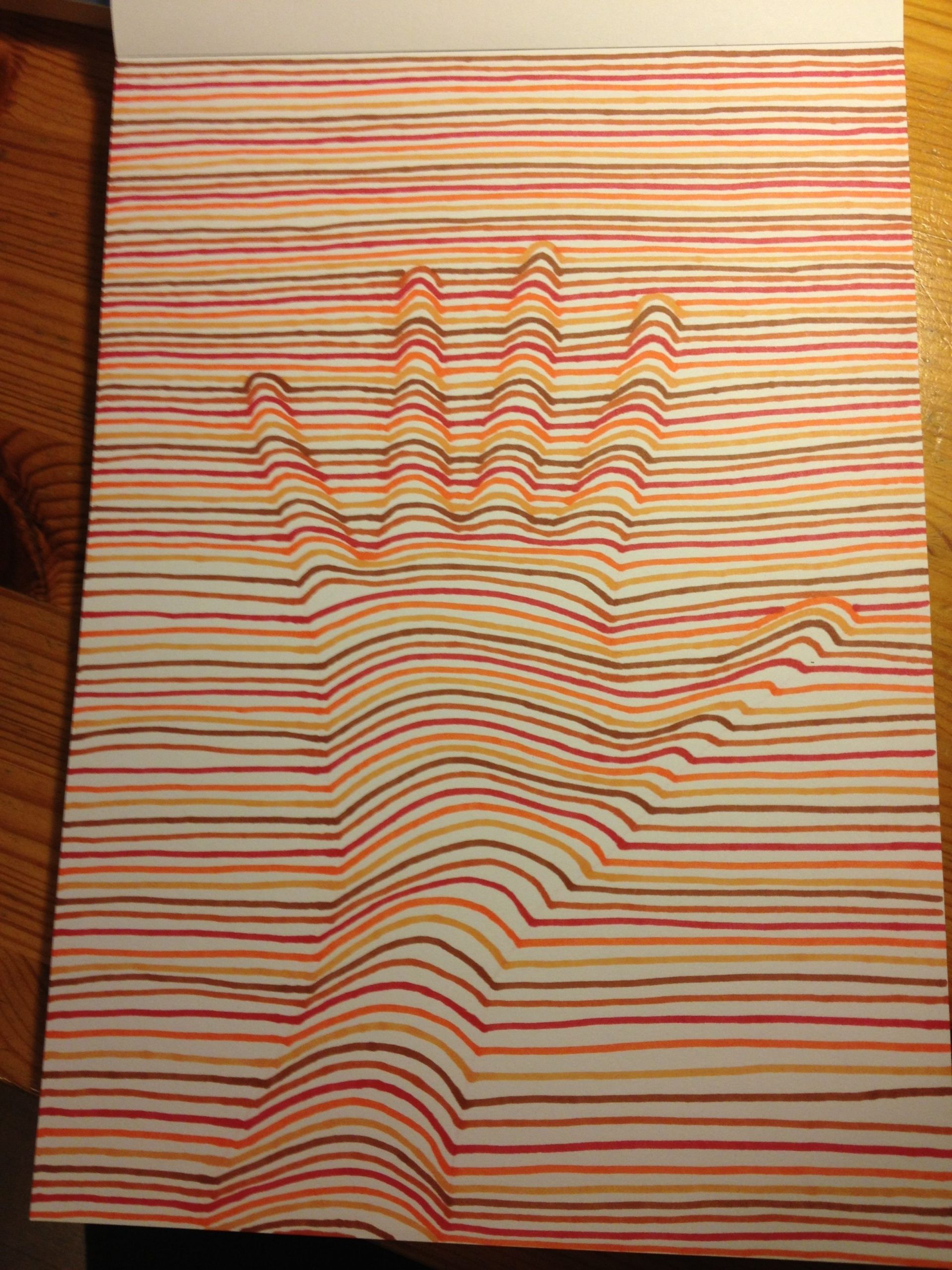 Иллюзия рука на бумаге