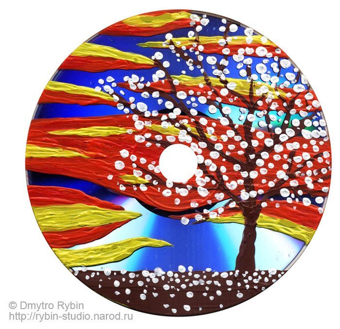 Рисование на CD дисках