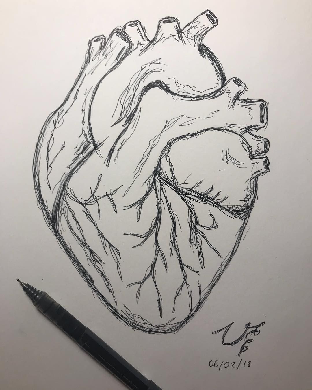 Сердце для срисовки
