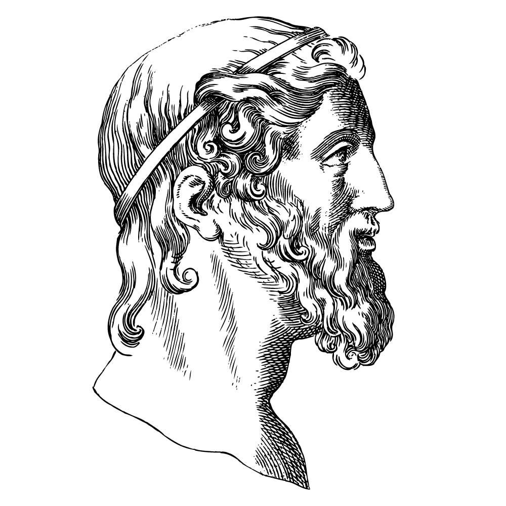 Портрет древнего мыслителя Архимеда