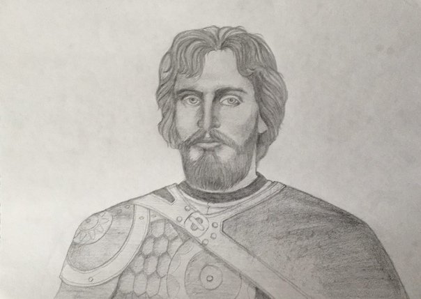 Рисунок полководец Александр Невский