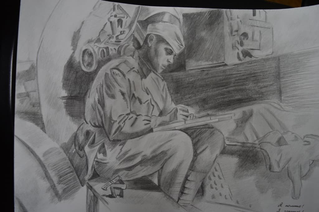 Рисунок на тему солдат войны