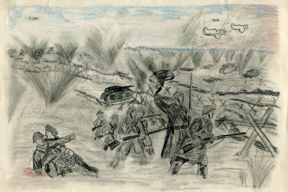 Карандашные рисунки о войне