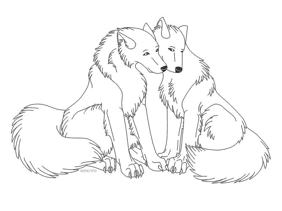 Волк и лиса раскраска