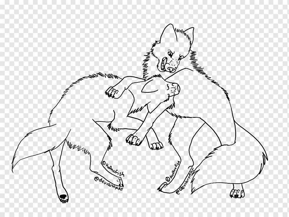 Волк и лиса раскраска