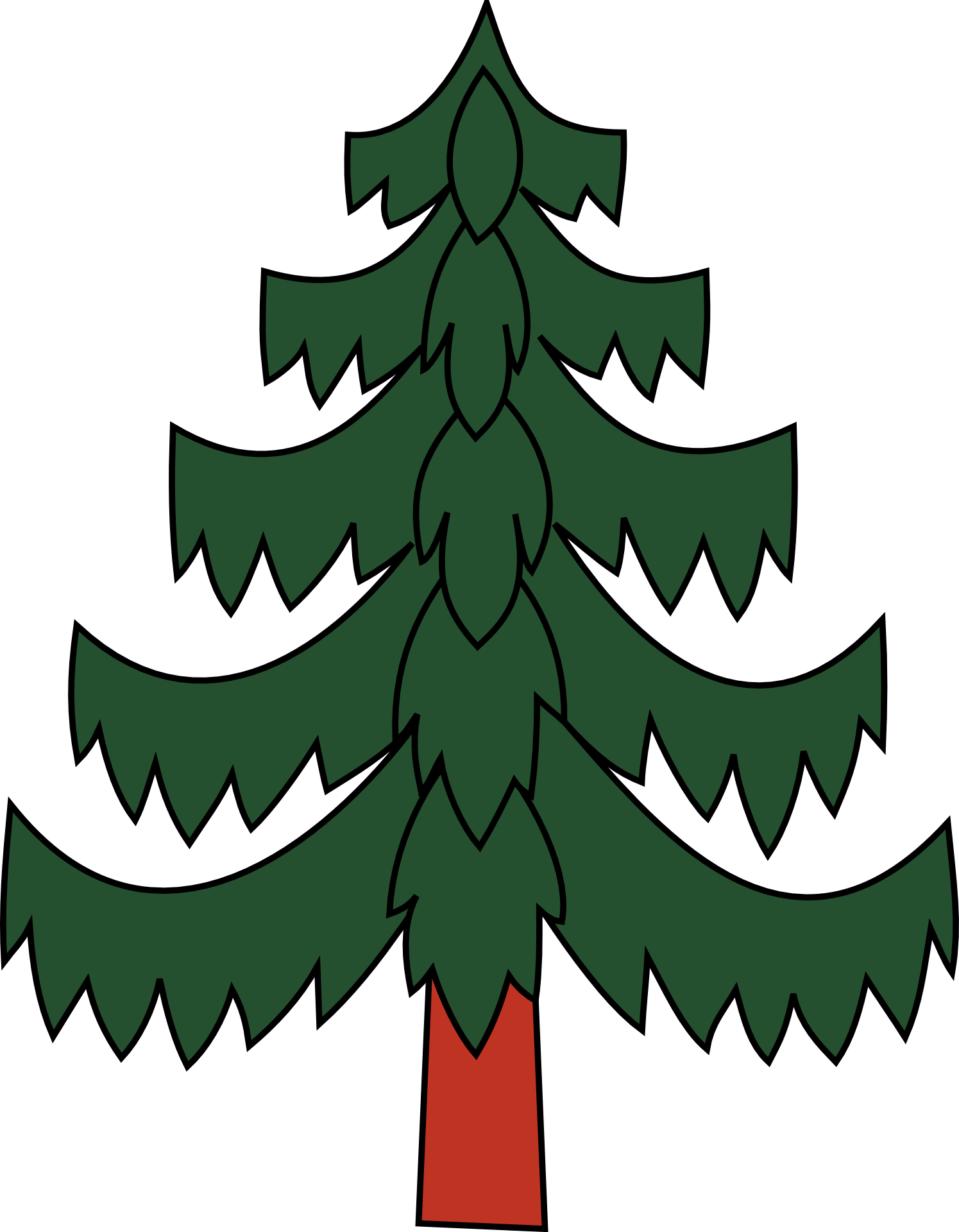 Изображение елки для детей