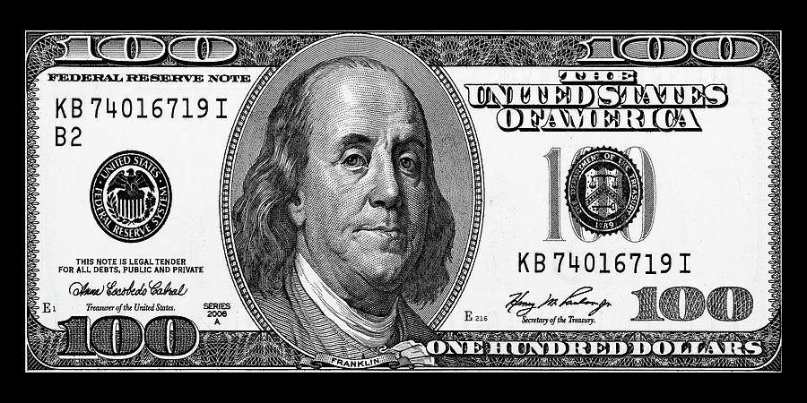 Раскраска доллар купюра