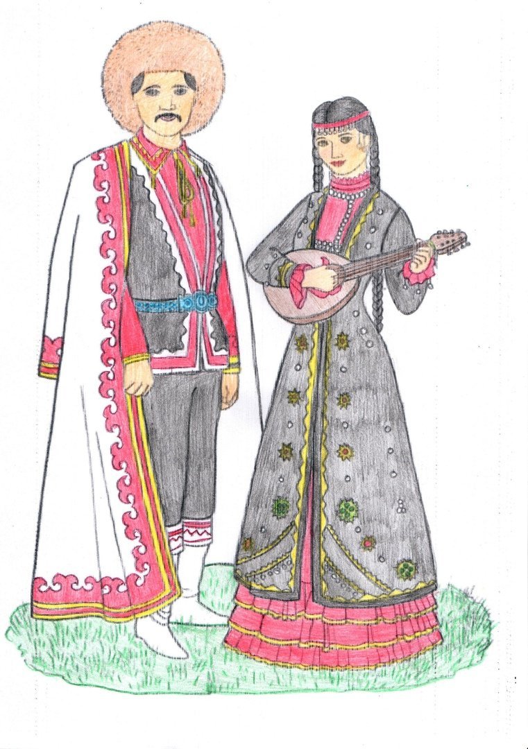 Национальный костюм народов Поволжья башкиры