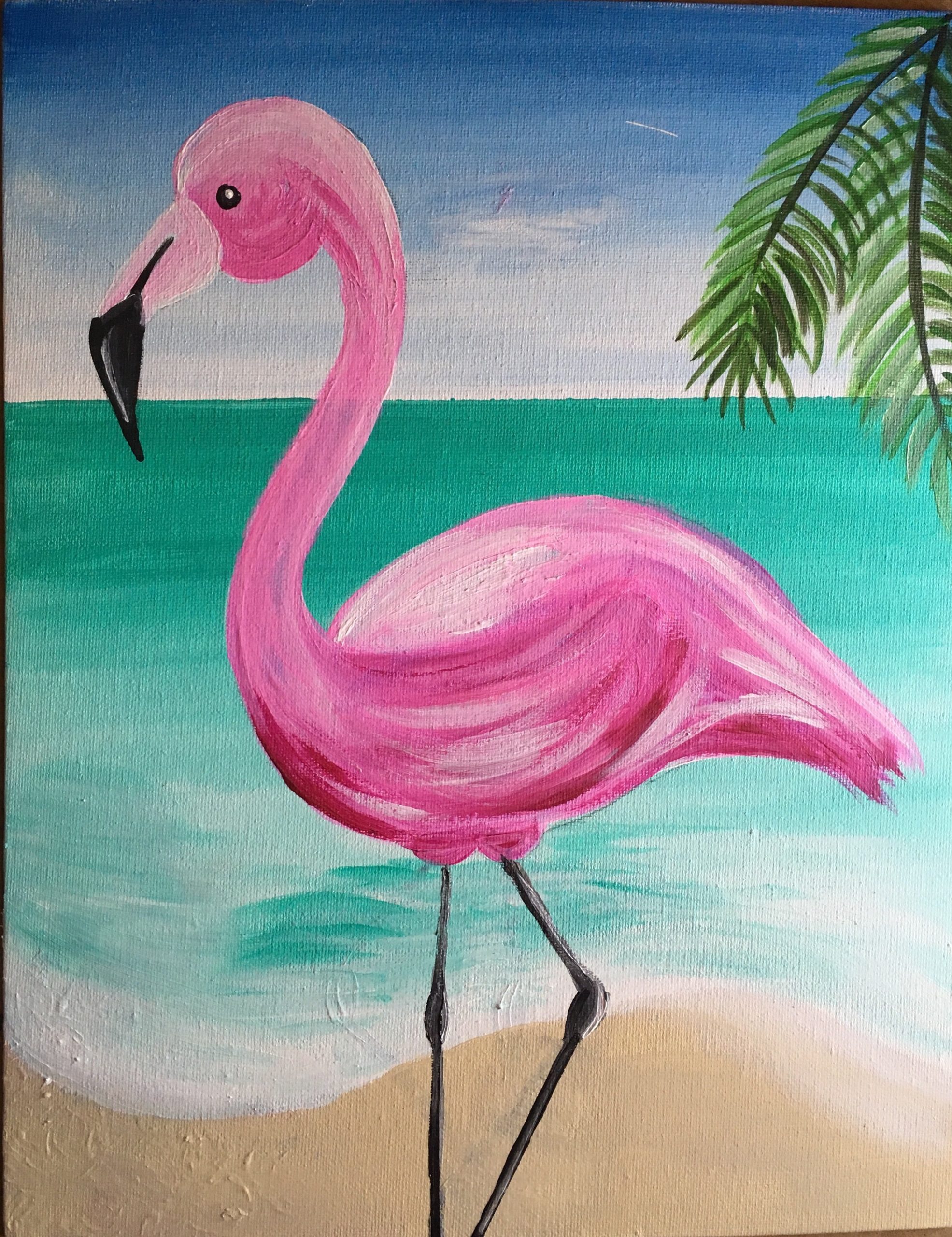 Правополушарное рисование Фламинго