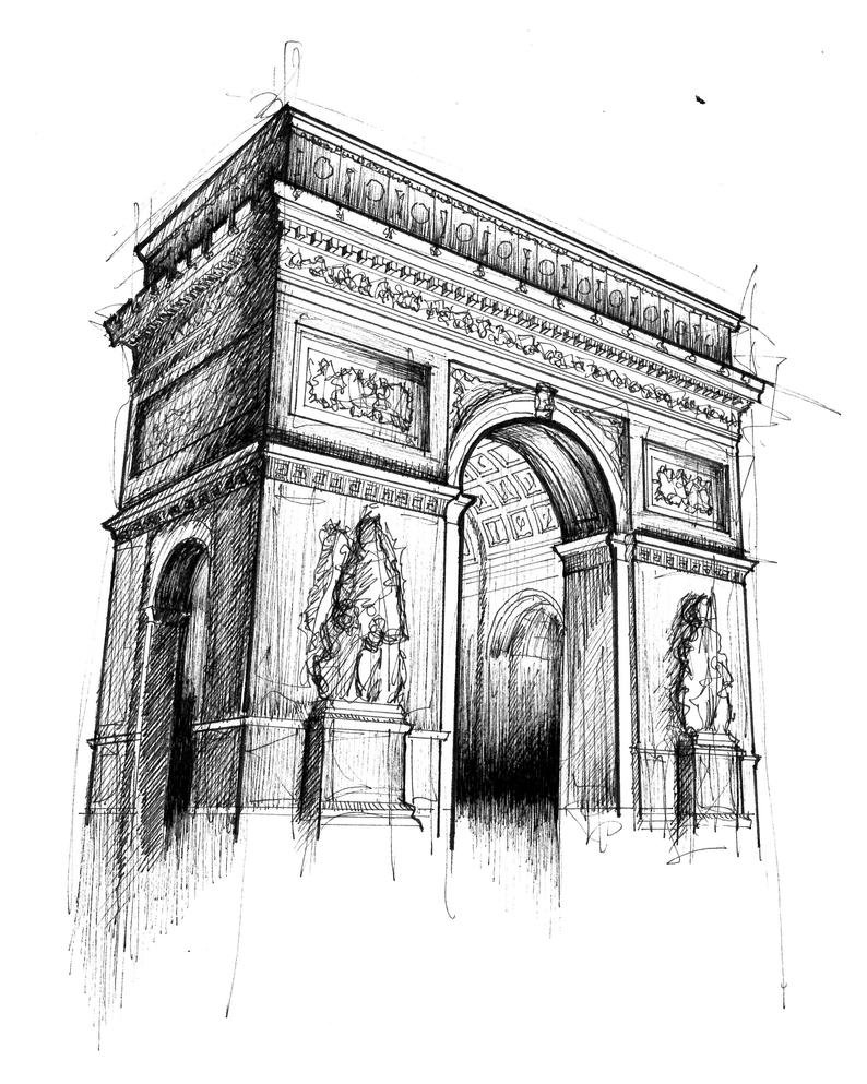 Триумфальная арка Париж классицизм