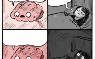 мем мозг перед сном