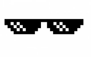 пиксельные очки thug life