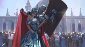 рыцарь защищает принцессу